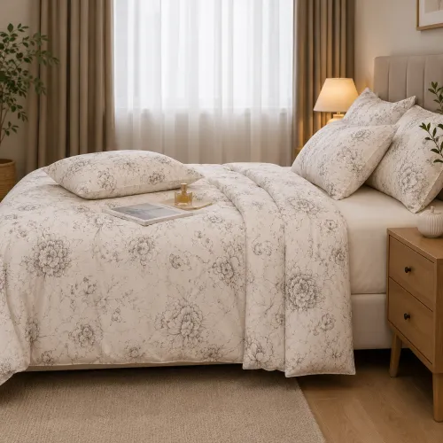 Одеяло  №2021 Pearl Bloom cream 220*240 - 3