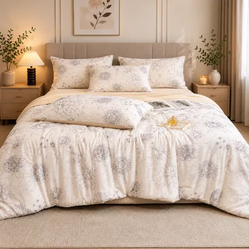 Одеяло  №2021 Pearl Bloom cream 220*240 - 1