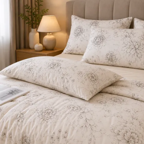 Одеяло  №2021 Pearl Bloom cream 220*240 - 2