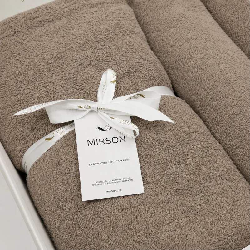 Набор подарочный Elegant Trio "Beige" (Полотенца 50*90 - 2 шт. + 70*140 - 1 шт. + спрей текстильный) - 2