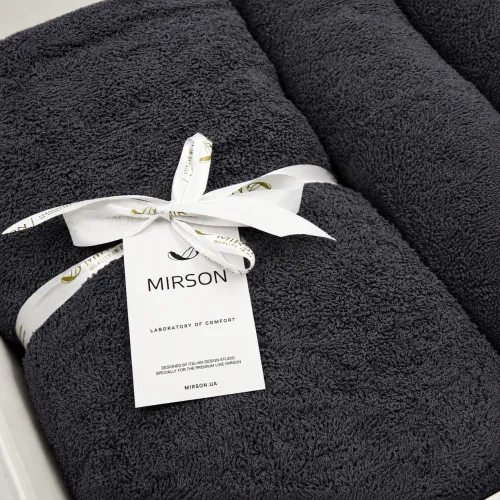 Набір подарунковий Elegant Trio "Grey" (Рушники 50*90 - 2 шт. + 70*140 - 1 шт. + спрей текстильний) - 3