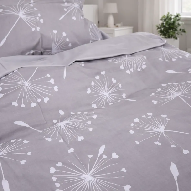 Комплект постельного белья TEENAGER Poplin 00-3 grey dandelions - 5
