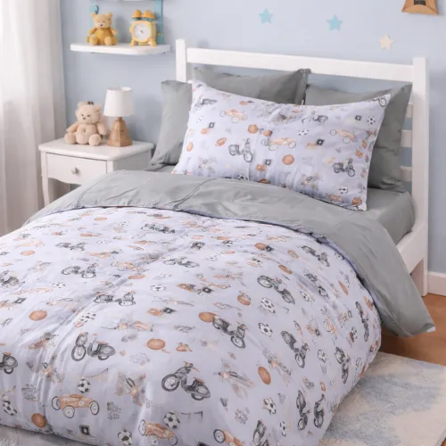 Комплект постельного белья Сатин Kids Time 22-1417 Retro Boys' World