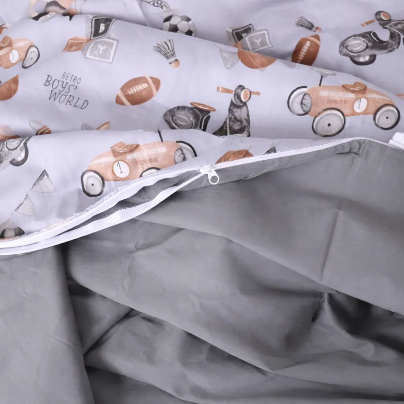 Комплект постільної білизни Сатин Kids Time 22-1417 Retro Boys' World - 7