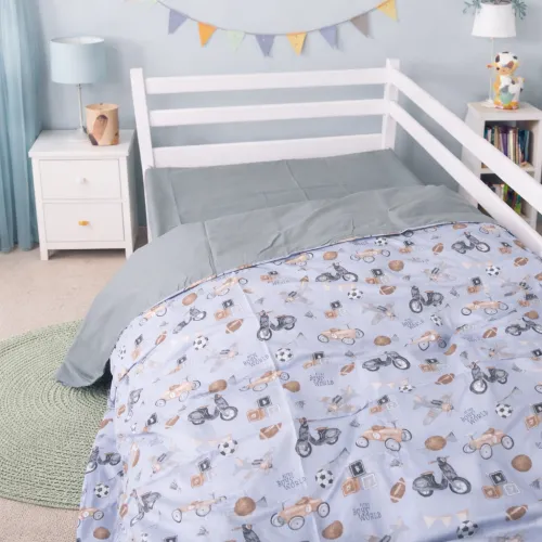 Пододеяльник Сатин Kids Time 22-1417 Retro Boys' World