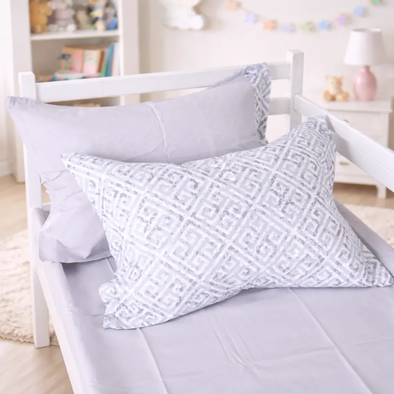 Комплект постельного белья JUNIOR Poplin 00-6 geometry grey - 5