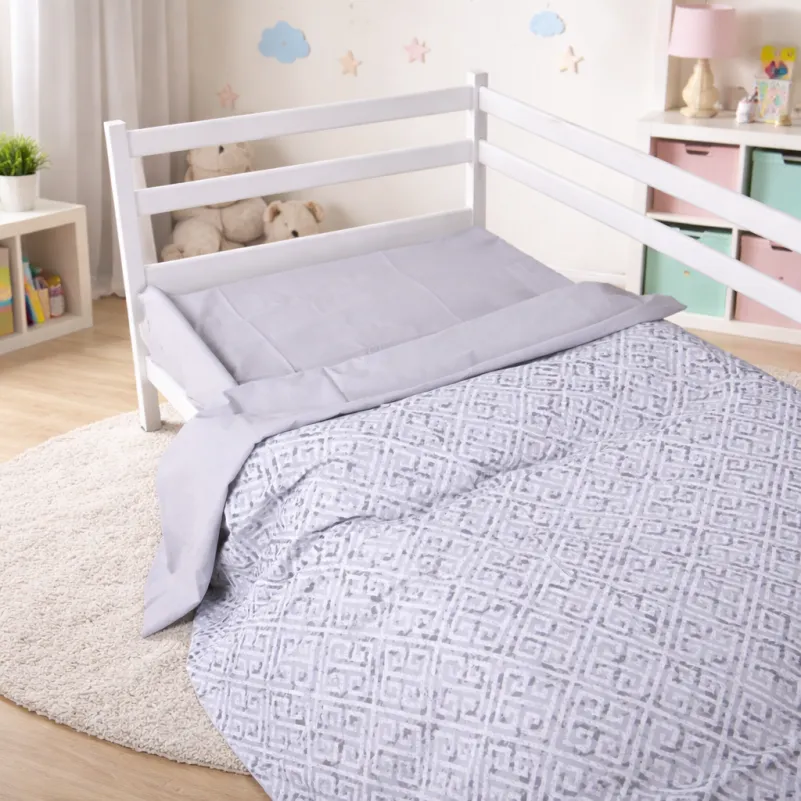 Комплект постельного белья JUNIOR Poplin 00-6 geometry grey - 8