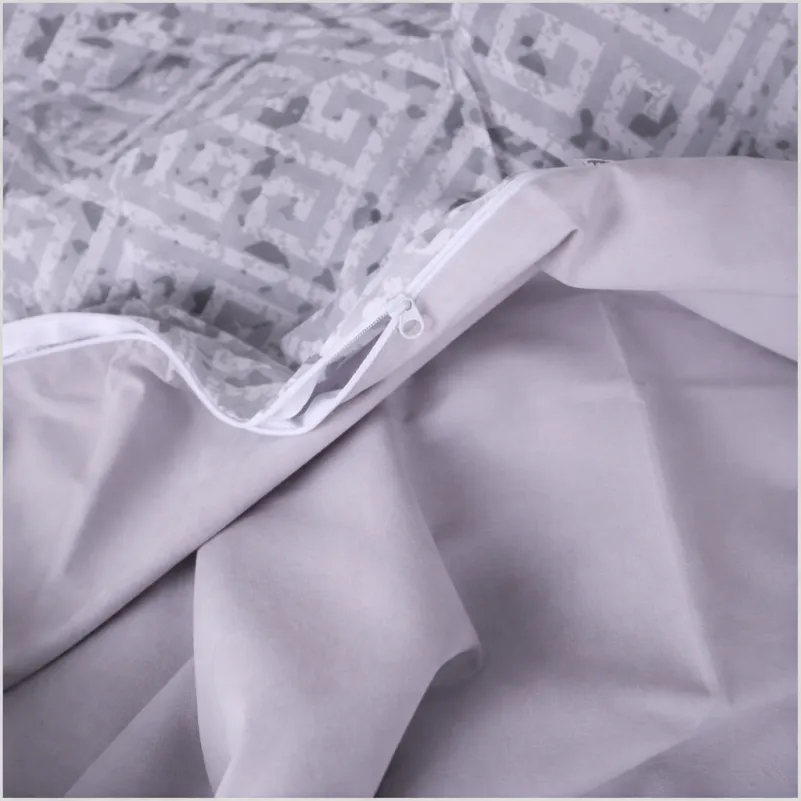 Комплект постельного белья JUNIOR Poplin 00-6 geometry grey - 10