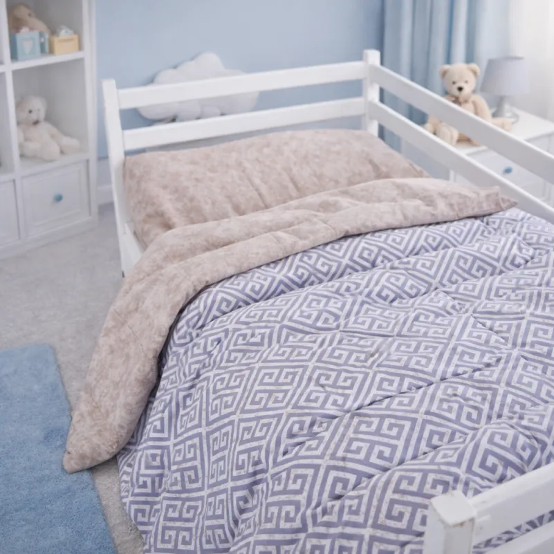 Комплект постельного белья  JUNIOR Poplin 00-4 geometry beige - 7