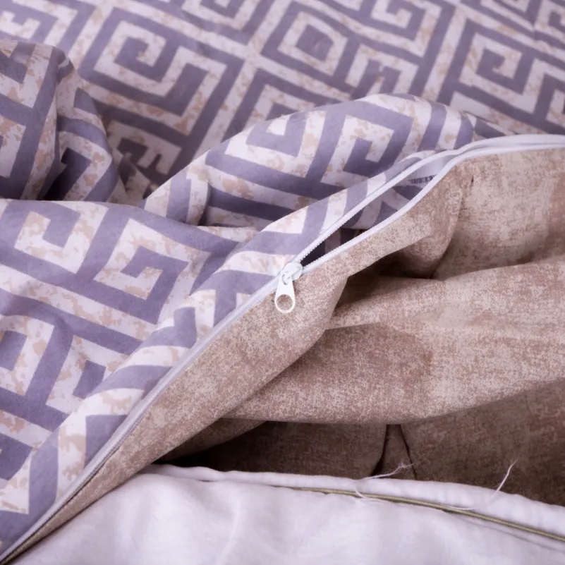 Комплект постельного белья  JUNIOR Poplin 00-4 geometry beige - 8