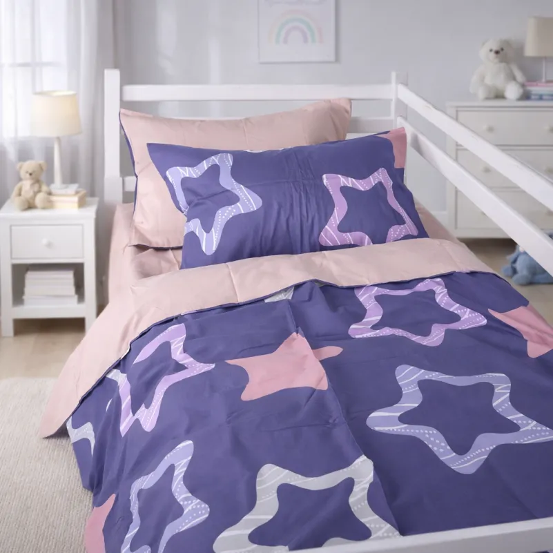 Комплект постельного белья Сатин JUNIOR 22-1375 Violet Stars