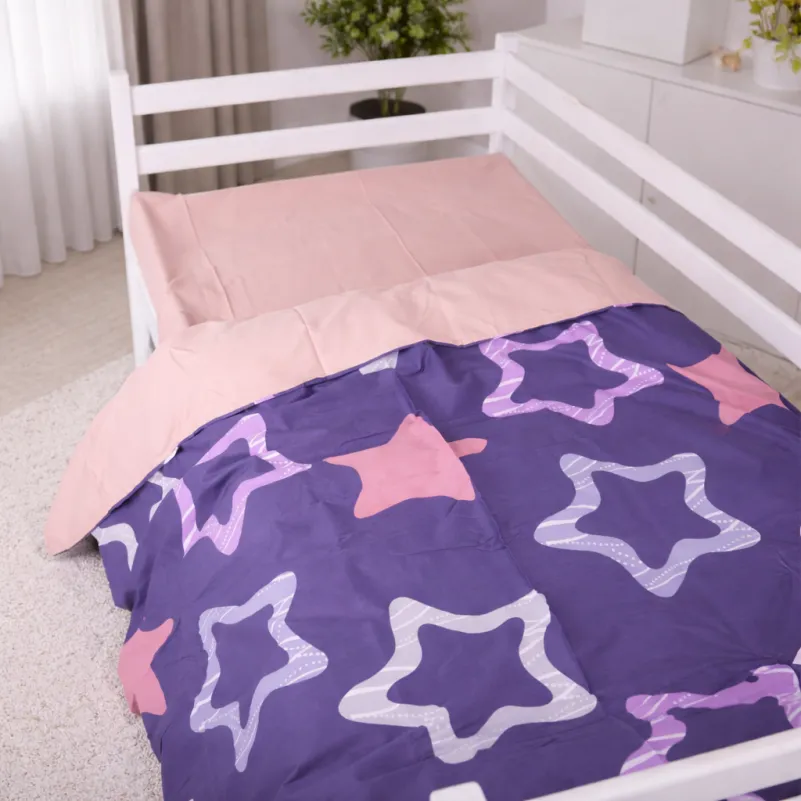 Комплект постельного белья Сатин JUNIOR 22-1375 Violet Stars - 7