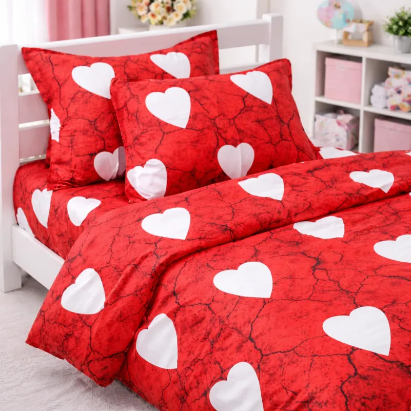 Комплект постельного белья Сатин TEENAGER 22-1275 Marble heart - 8