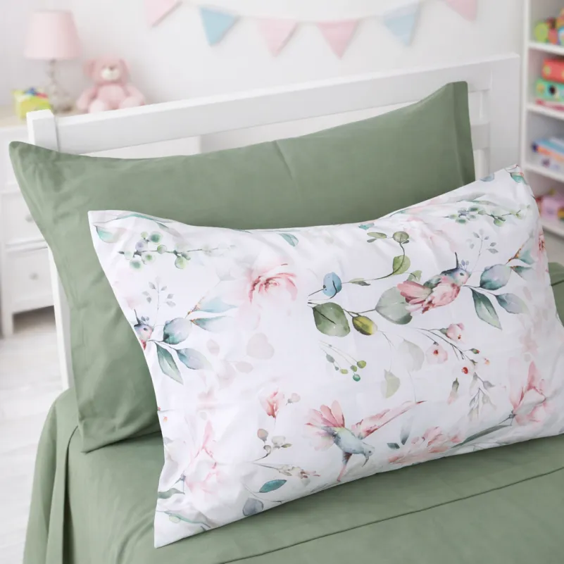 Комплект постельного белья  JUNIOR Poplin 00-9 birds and flowers - 4