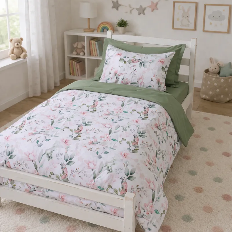 Комплект постельного белья  JUNIOR Poplin 00-9 birds and flowers - 7