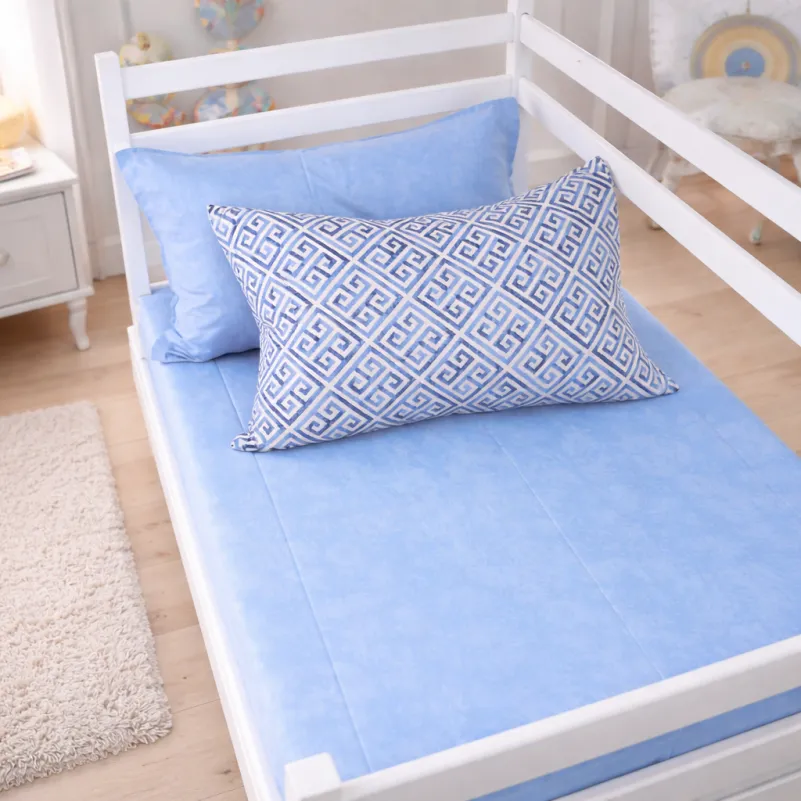 Комплект постельного белья  JUNIOR Poplin 00-5 geometry blue - 8