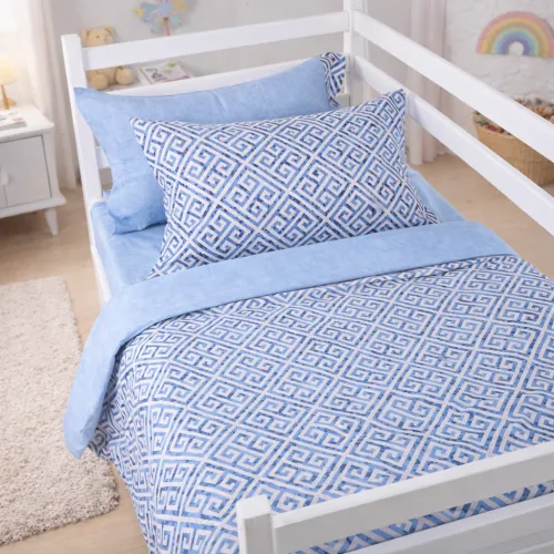 Комплект постельного белья  TEENAGER Poplin 00-5 geometry blue