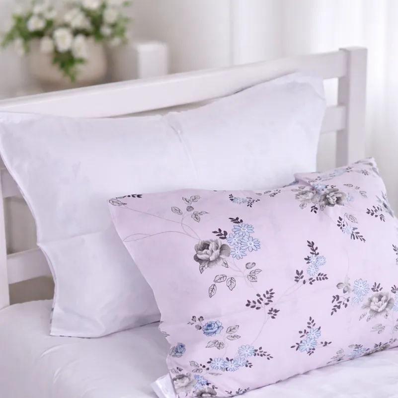 Комплект постельного белья Сатин JUNIOR 22-1377 Flowers on Snow - 4