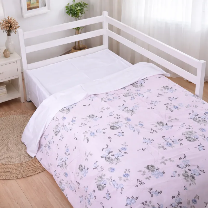 Комплект постельного белья Сатин JUNIOR 22-1377 Flowers on Snow - 7