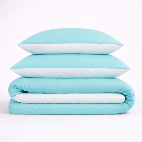 Пододеяльник Бязь White-mint (11-2107+11-2208)