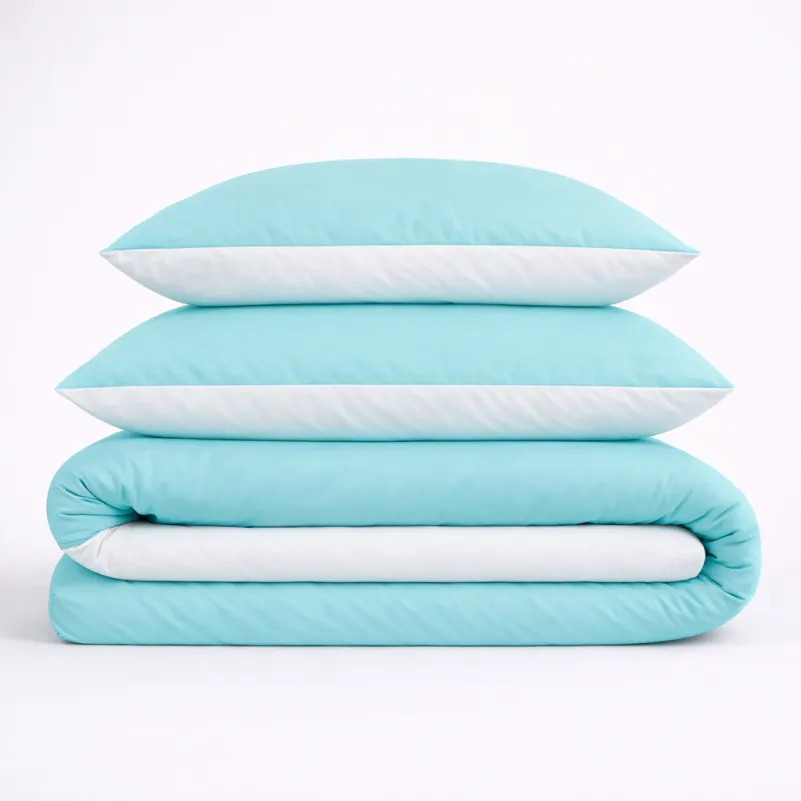 Пододеяльник Бязь White-mint (11-2107+11-2208)