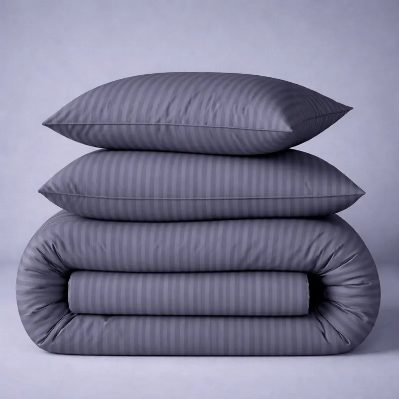 Простирадло MirSon Ranforce Elite 17-0601 Stripe Gray