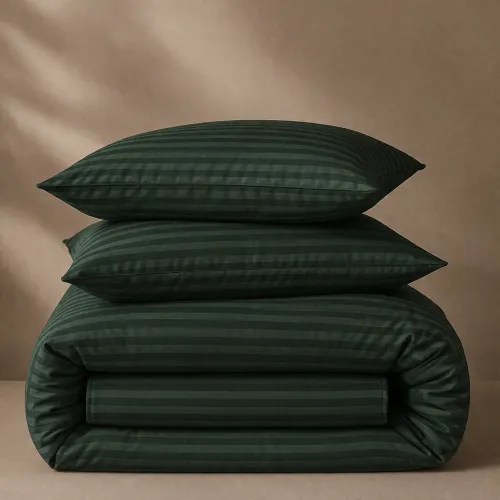 Пододеяльник MirSon Ranforce Elite 17-0612 Stripe Emerald