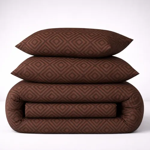 Комплект постільної білизни MirSon Ranforce Elite 17-0624 Geometry Brown