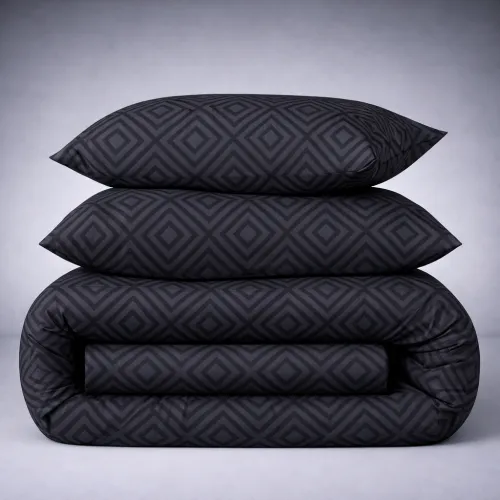 Комплект постільної білизни MirSon Ranforce Elite 17-0625 Geometry Graphite