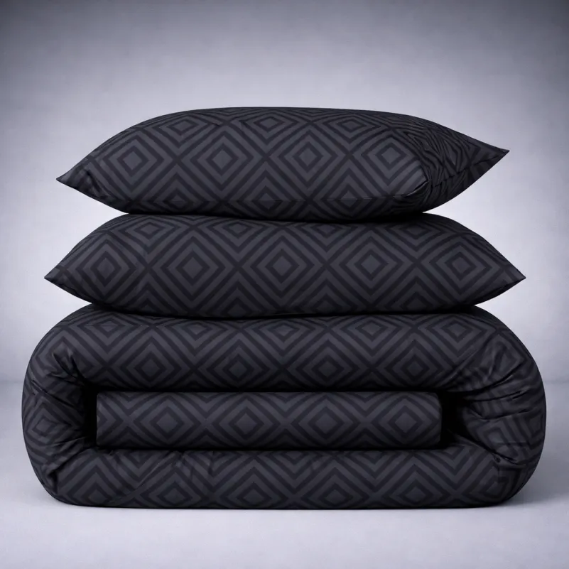 Комплект постільної білизни MirSon Ranforce Elite 17-0625 Geometry Graphite