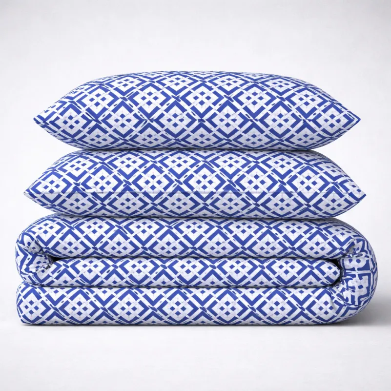 Комплект постільної білизни Бязь 17-0946 Abstract Blue