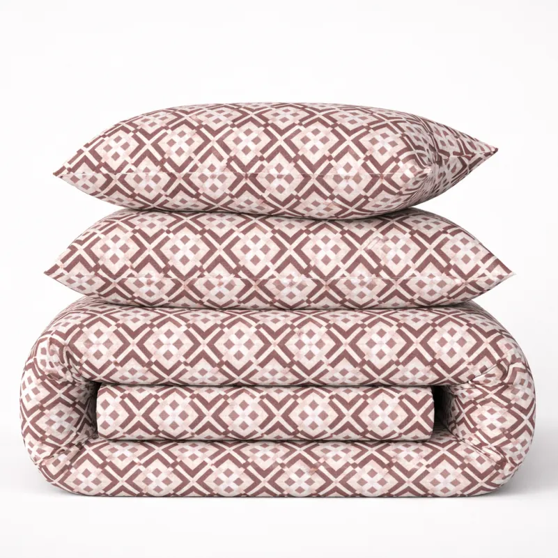 Комплект постільної білизни Ranforce Elite 17-0949 Abstract Brown