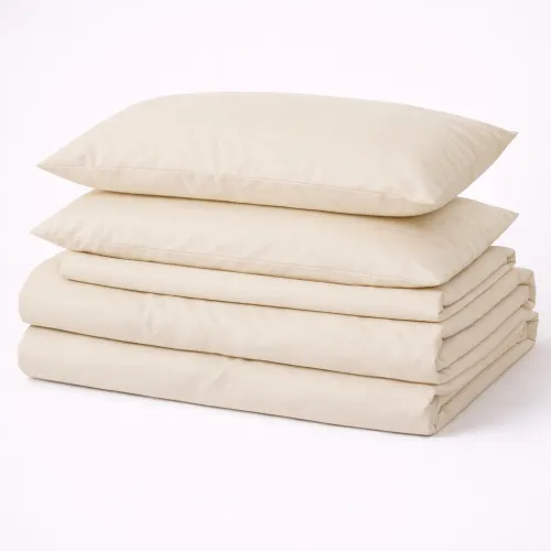 Комплект постельного белья №11-0103 Egret Mikrosatin Premium Однотонный