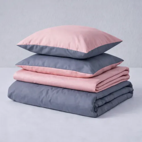 Комплект постельного белья Estivella (15-1415 + 19-0000) Mikrosatin Premium Двухсторонний