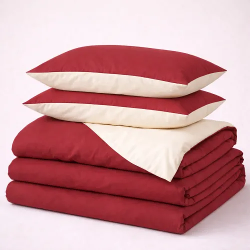 Комплект постельного белья Gorafe (12-0712 + 19-1655) Mikrosatin Premium Двухсторонний