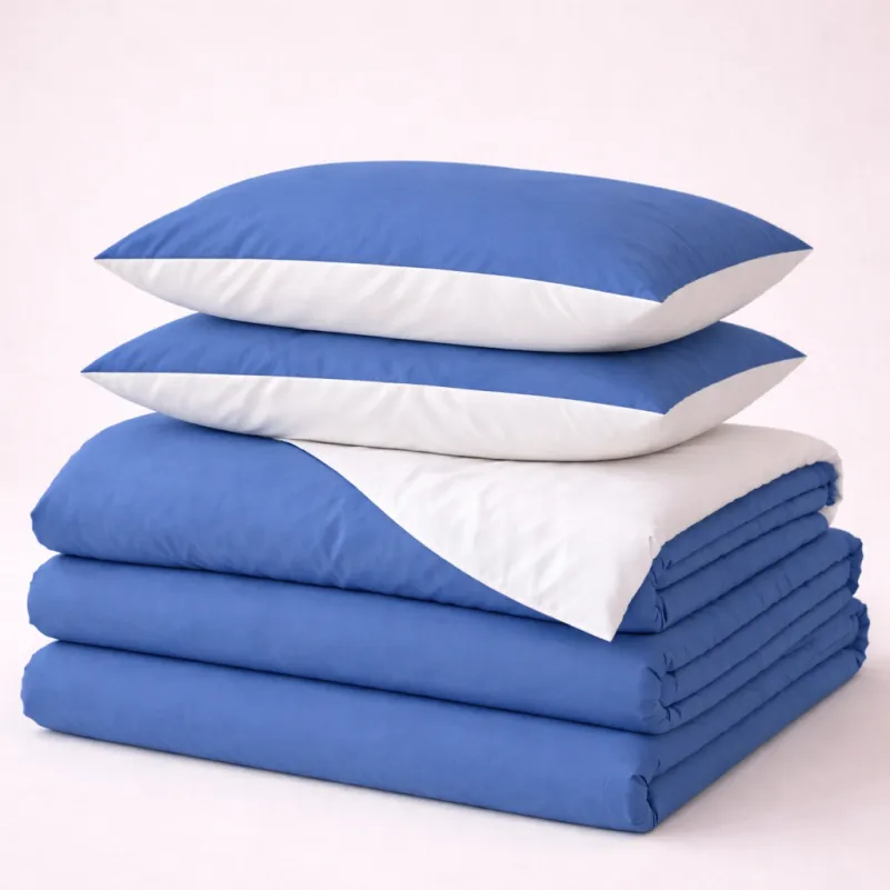 Комплект постельного белья Intriago (18-0000 + 18-4039) Mikrosatin Premium Двухсторонний