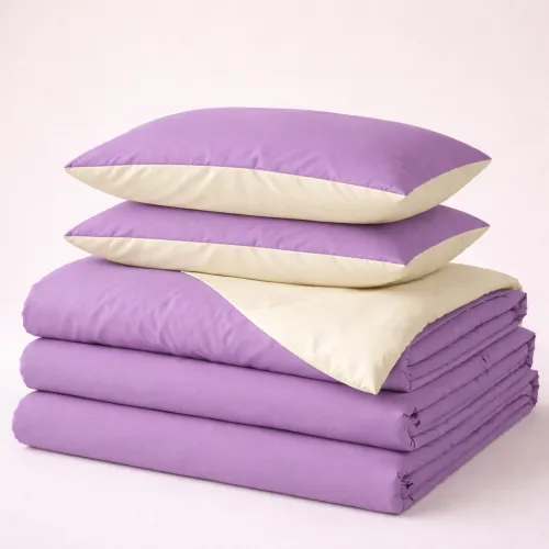 Комплект постельного белья Margolles (12-0712 + 16-3310) Mikrosatin Premium Двухсторонний