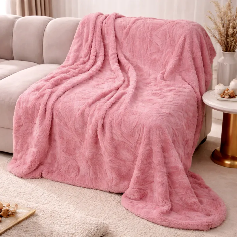 Плед №1013 Aurora Pink