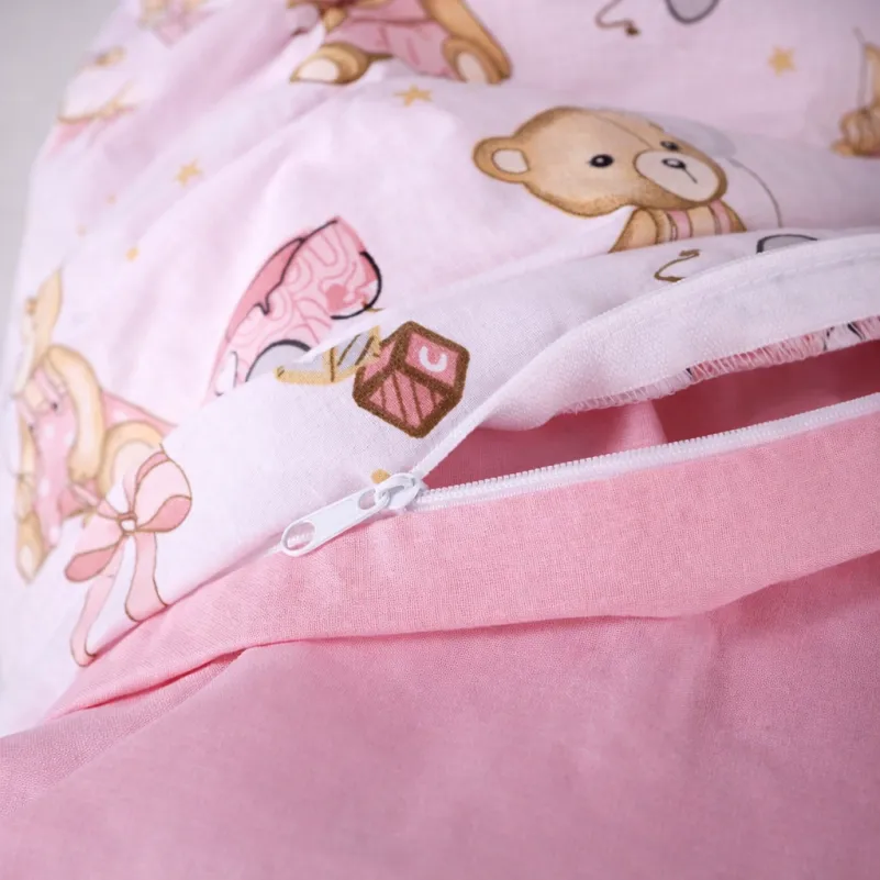 Комплект постельного белья Бязь LITTLE KIDS 17-0916 Little Teddy pink - 11