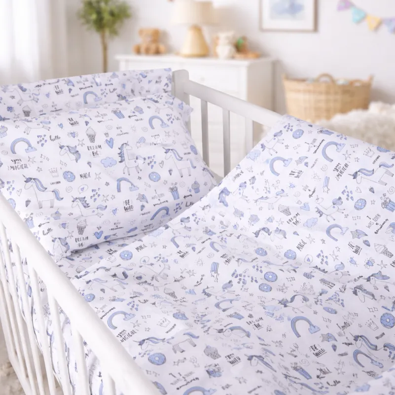 Комплект постельного белья Ranforce Elite LITTLE KIDS 17-0931 Tiny Unicorn blue - 8