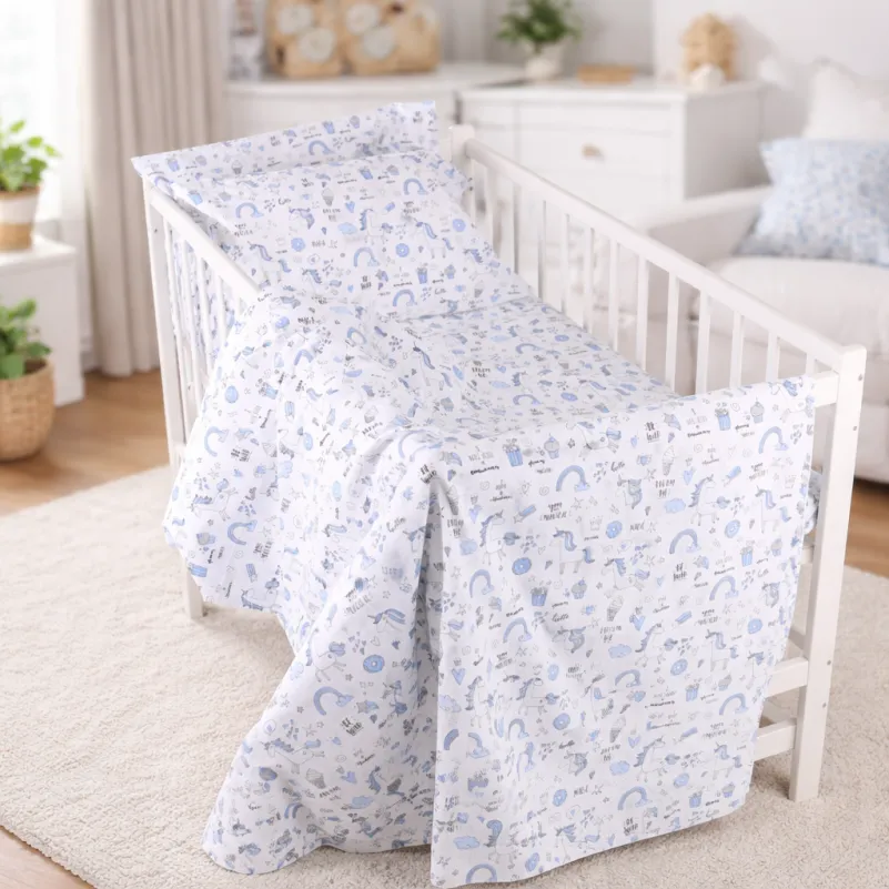 Комплект постельного белья Ranforce Elite LITTLE KIDS 17-0931 Tiny Unicorn blue - 5