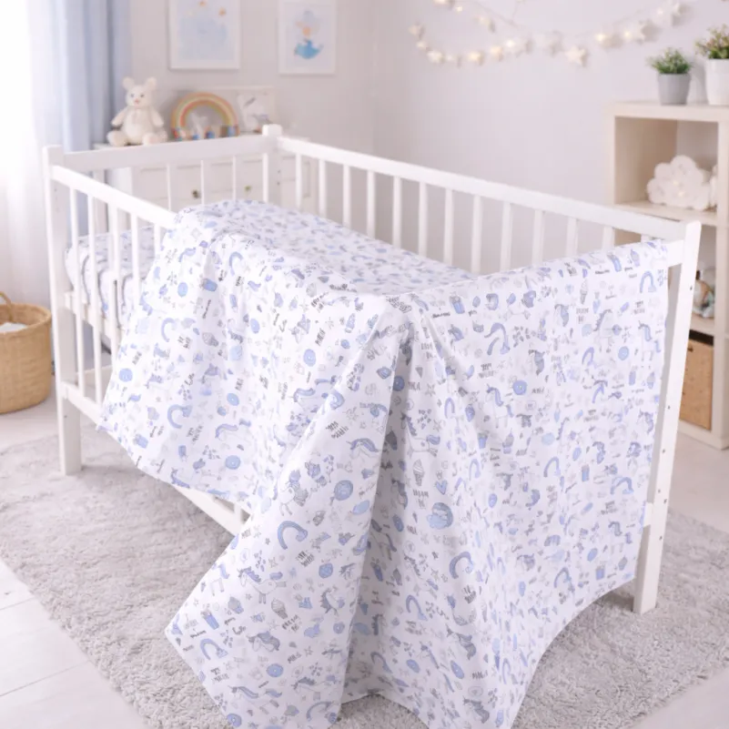 Комплект постільної білизни BABY Ranforce Elite 17-0931 Tiny Unicorn blue Фото - 11