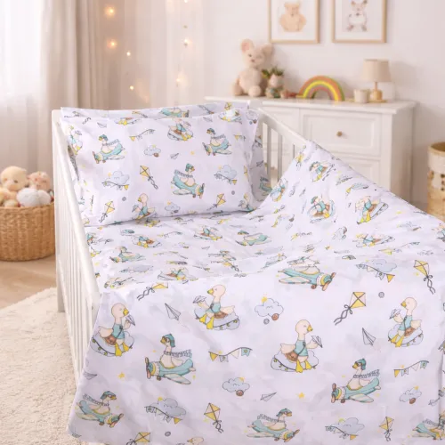 Комплект постельного белья BABY Ranforce Elite 17-0927 Little Goose - 1