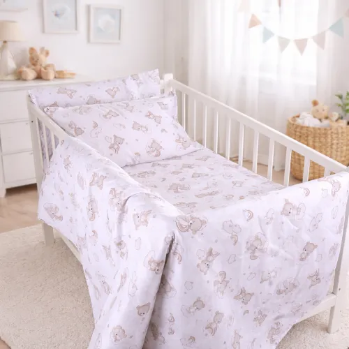 Комплект постільної білизни Бязь LITTLE KIDS 17-0934 Gentle Bears