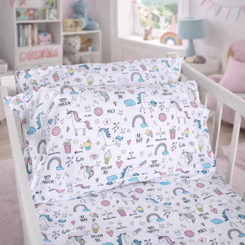 Комплект постельного белья Ranforce Elite LITTLE KIDS 17-0932 Tiny Unicorn pink - 7