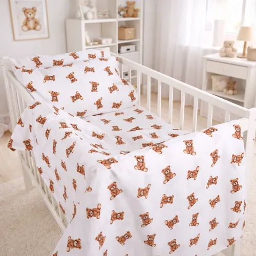 Комплект постельного белья Бязь LITTLE KIDS 17-0935 Mini Bear