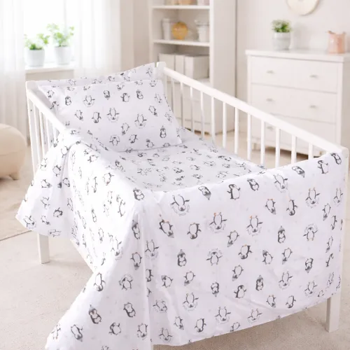 Комплект постельного белья Бязь LITTLE KIDS 17-0929 Sweet Penguin