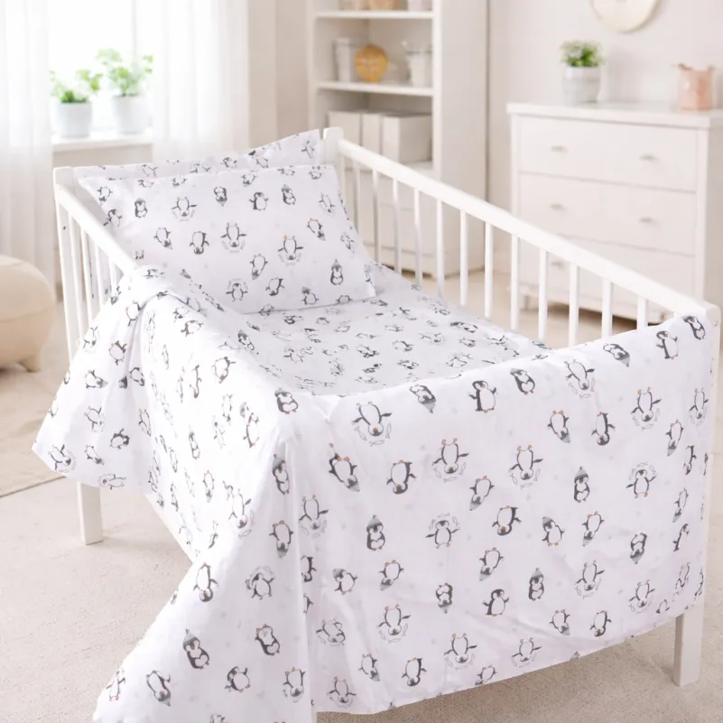 Комплект постельного белья Бязь LITTLE KIDS 17-0929 Sweet Penguin