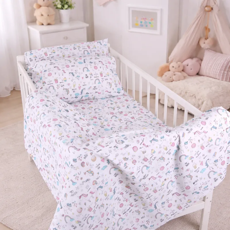 Комплект постельного белья Ranforce Elite LITTLE KIDS 17-0932 Tiny Unicorn pink - 9