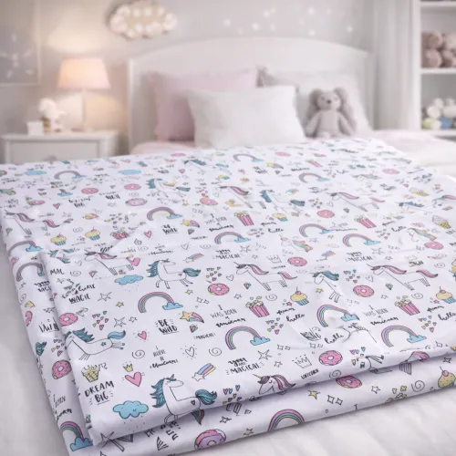 Простынь Ranforce Elite 17-0932 Tiny Unicorn pink - 3
